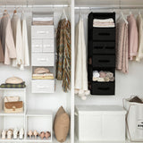 6-Shelf Hanging Closet Organizer with Drawers