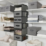 6-Shelf Hanging Closet Organizer with Drawers