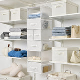 6-Shelf Hanging Closet Organizer with Drawers