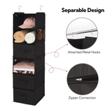 6-Shelf Separable Hanging Organizer with Drawers