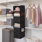 6-Shelf Separable Hanging Organizer with Drawers