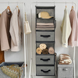 6-Shelf Separable Hanging Organizer with Drawers