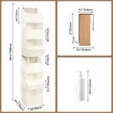 6-Shelf Separable Over-the-door Hanging Organizer