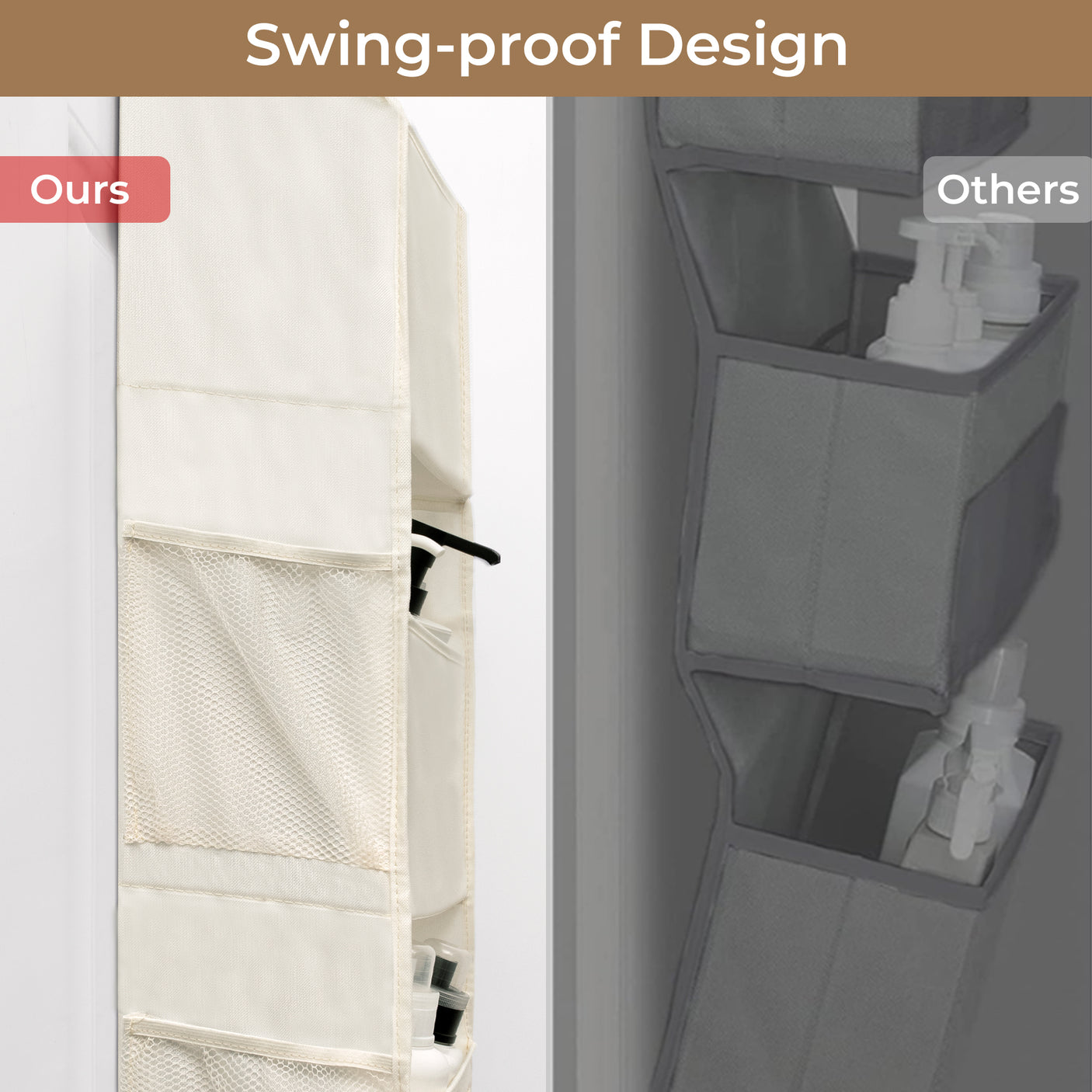 6-Shelf Separable Over-the-door Hanging Organizer