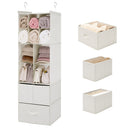 6-Shelf Hanging Storage Organizer with Drawers