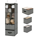 6-Shelf Hanging Storage Organizer with Drawers