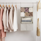 3-Shelf Hanging Storage Organizer with Drawers