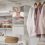 3-Shelf Hanging Storage Organizer with Drawers