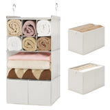 3-Shelf Hanging Storage Organizer with Drawers