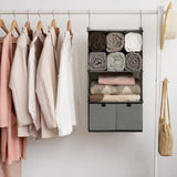 3-Shelf Hanging Storage Organizer with Drawers