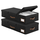 Underbed Organizer with Flid-Top Lid，2 Pack