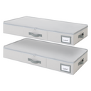 Underbed Organizer with Zipper Lid for Bedroom, 2 Pack