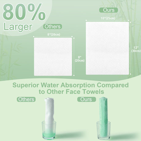 Bamboo Fiber Disposable Face Towel
