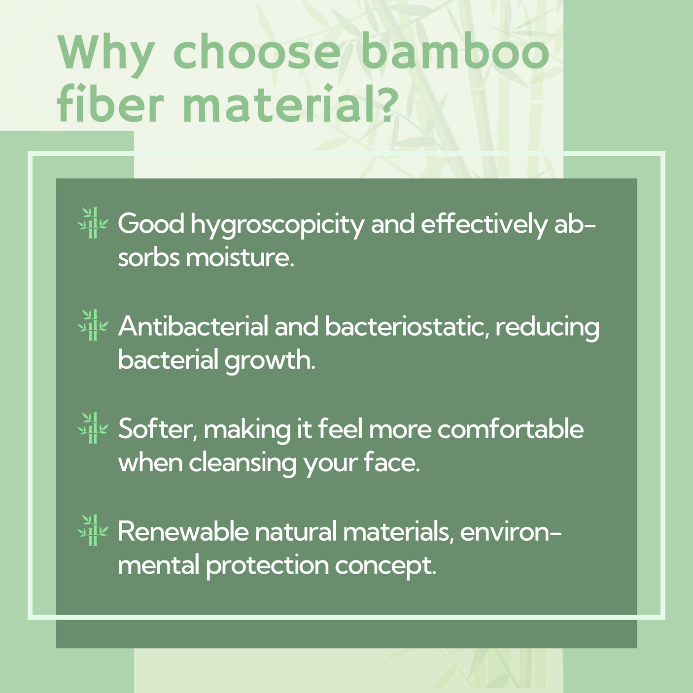 Bamboo Fiber Disposable Face Towel