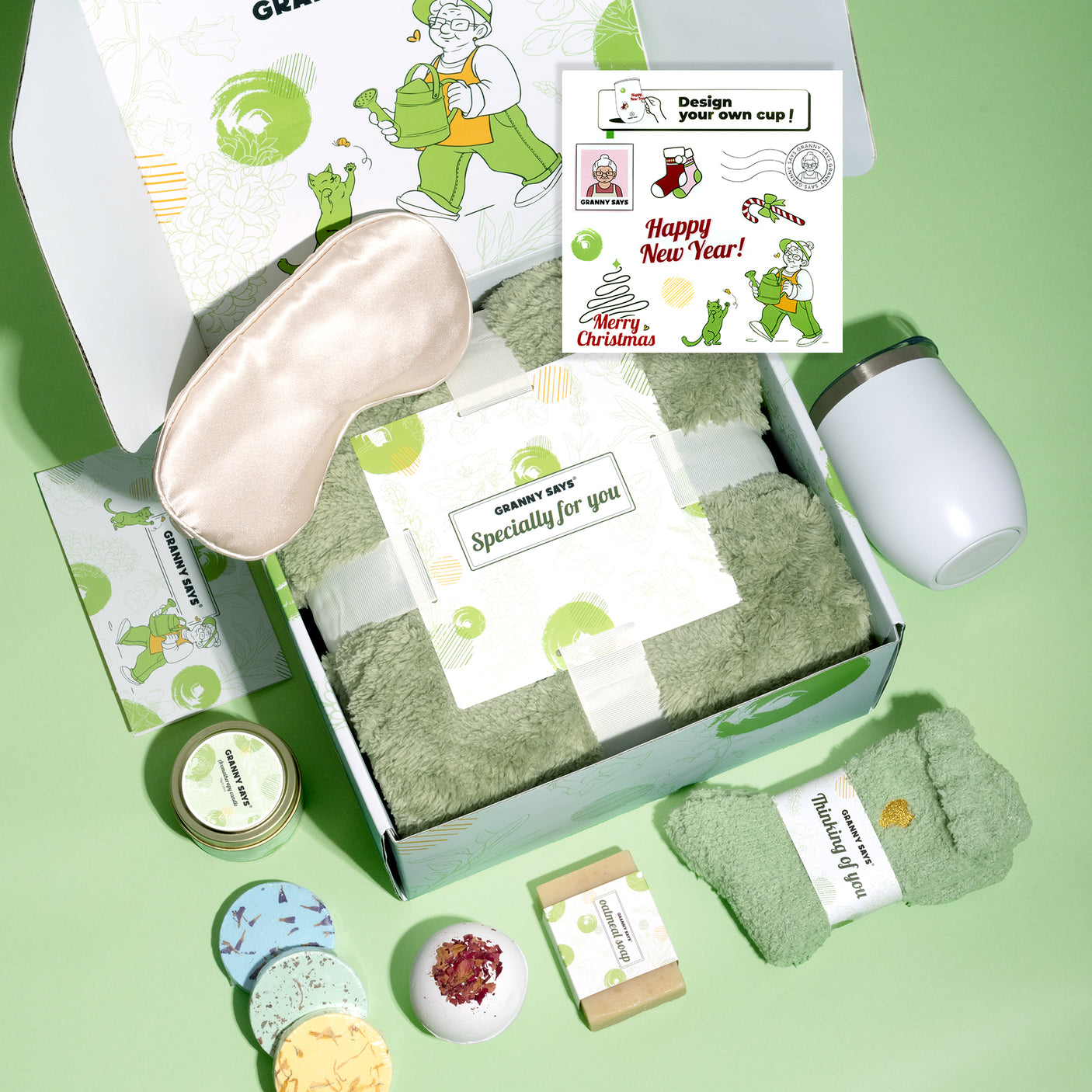 13-Piece Gifts Set for Women, GRANNY SAYS·Special Green