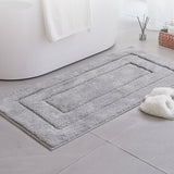 0.8" Thick Grey Microfiber Rug Mat