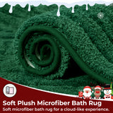 Christmas Red & Green Bath Rug