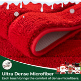 Christmas Red & Green Bath Rug