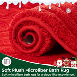 Christmas Red & Green Bath Rug