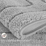 0.8" Thick Grey Microfiber Rug Mat