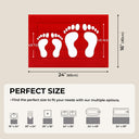 Christmas Red & Green Bath Rug