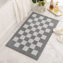 Checkered Bathroom Rugs