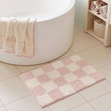 Checkered Bathroom Rugs