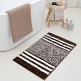 Shaggy Striped Bath Mat – Choose from 4 Colors