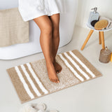 Shaggy Striped Bath Mat – Choose from 4 Colors