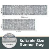 Runner Rug for Hallways, 2'x6' / 2'x8'