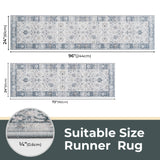 Runner Rug for Hallways, 2'x6' / 2'x8'