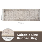 Runner Rug for Hallways, 2'x6' / 2'x8'