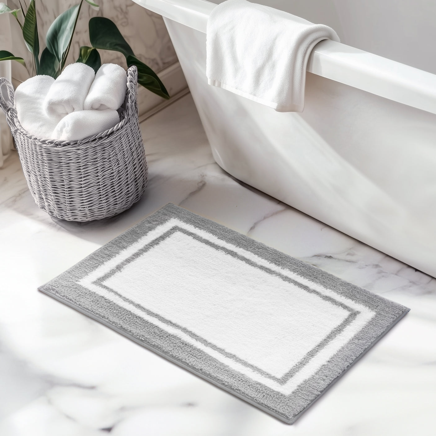 Gray Series-Microfiber Bath Mats