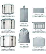 Packing Cubes, 8 in 1 Set