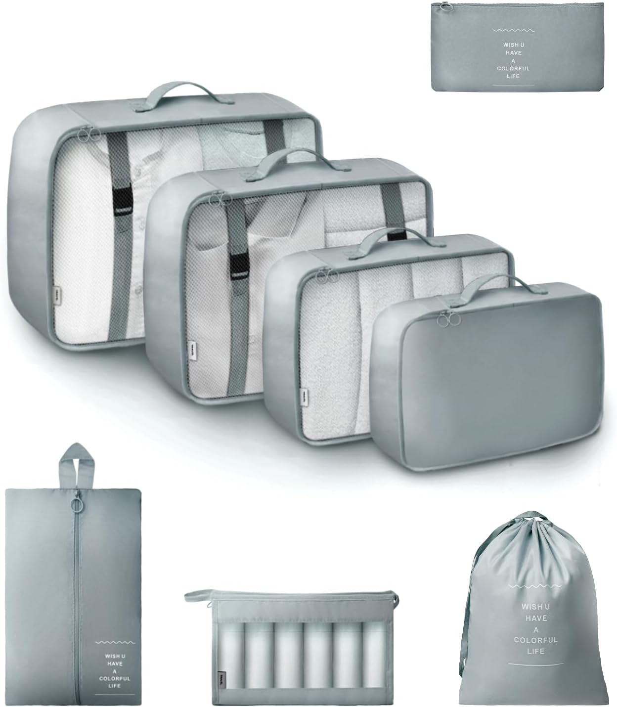 Packing Cubes, 8 in 1 Set