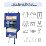 3-Shelf Portable Hanging Packing Organizer