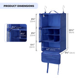 3-Shelf Portable Hanging Packing Organizer