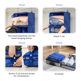 3-Shelf Portable Hanging Packing Organizer