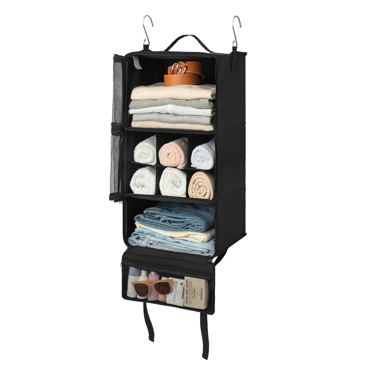 3-Shelf Portable Hanging Packing Organizer