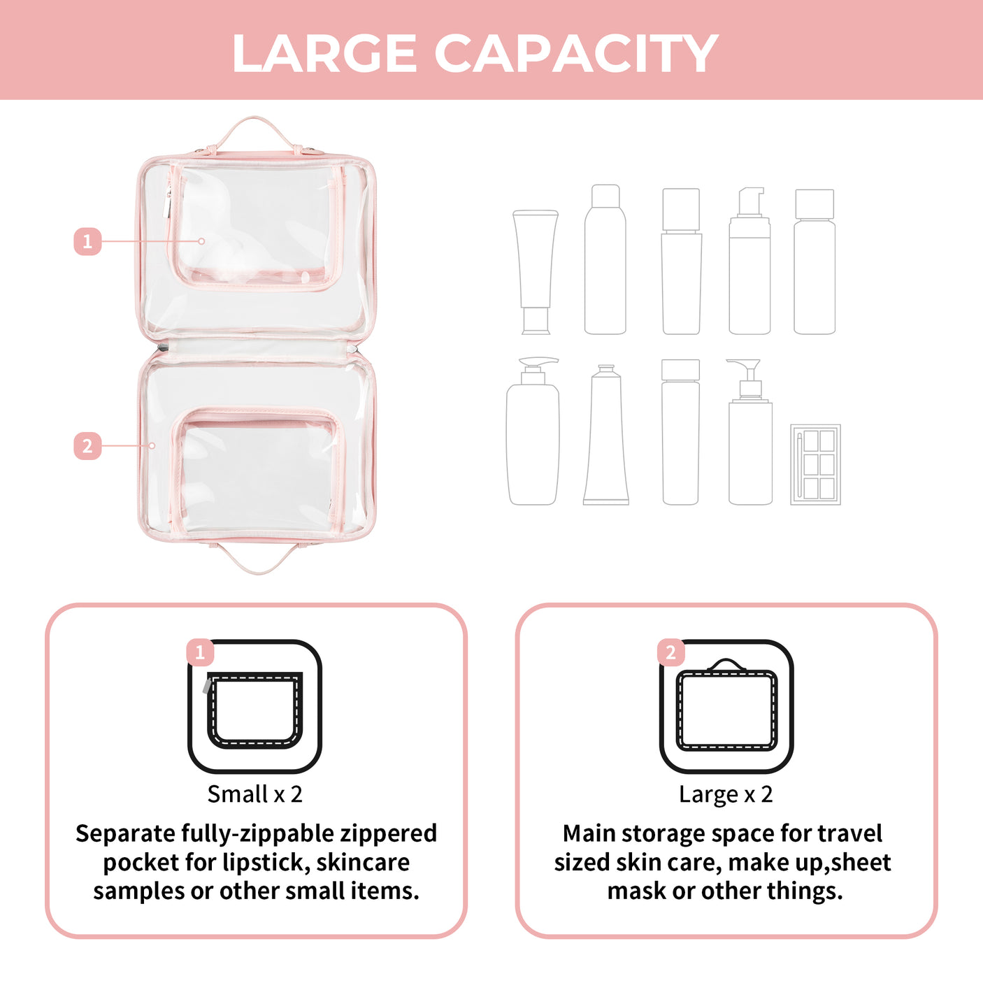 TSA-approved Clear Toiletry Bag