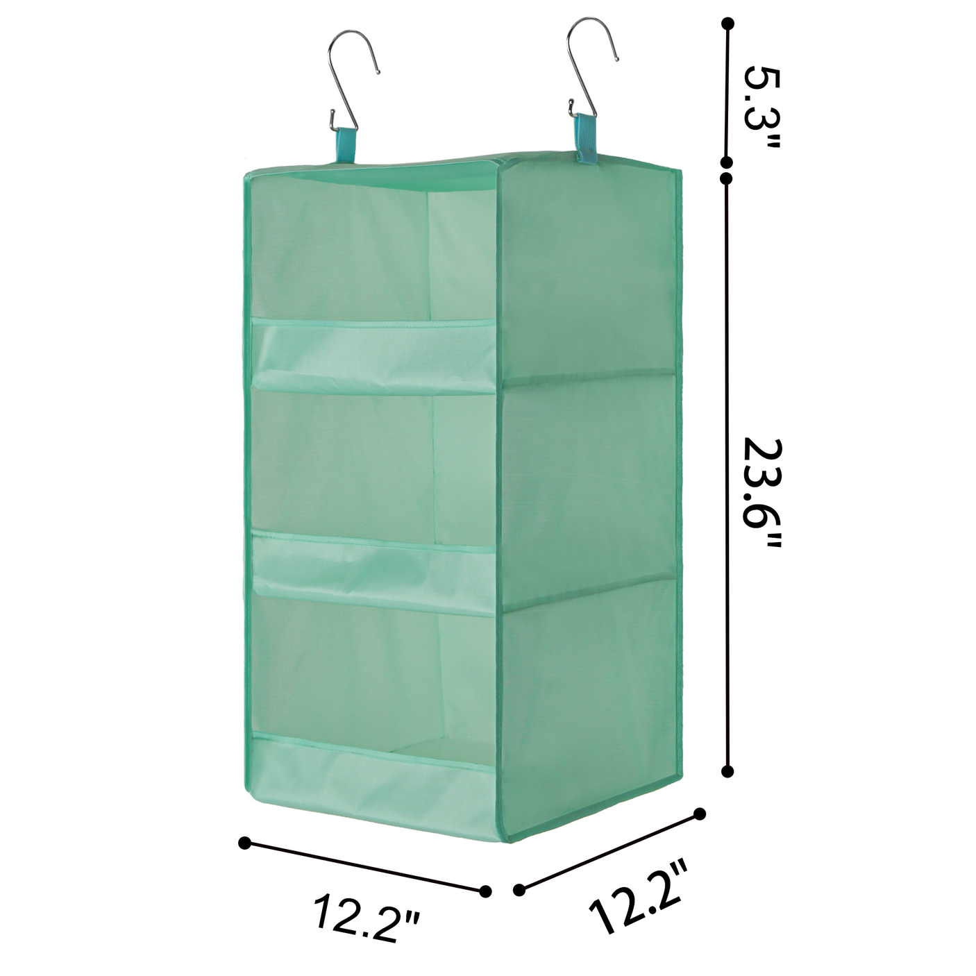 3-Shelf Collapsible Hanging Closet Organizer